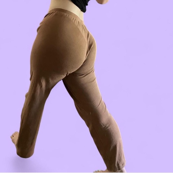 Brown Victoria's Secret Pink Lounge Flare Pants - Picture 1 of 5